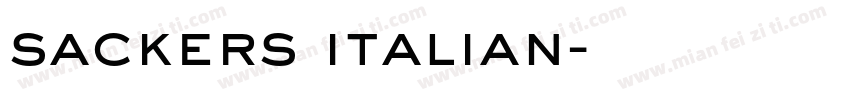 sackers italian字体转换